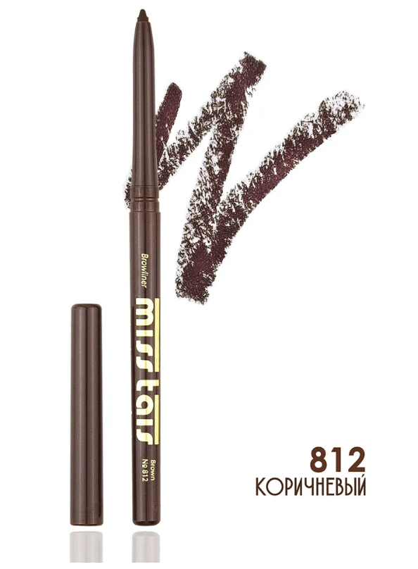 Автоматический карандаш для бровей Miss Tais 812 коричневый