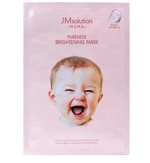 Гипоаллергенная тканевая маска для сияния кожи JMsolution Mama Pureness Brightening Mask 30 мл.