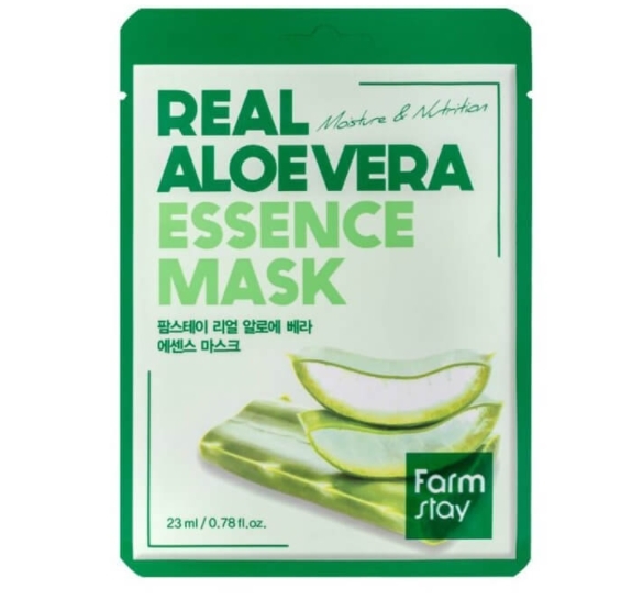 Тканевая маска Farm Stay Real Aloe Vera Essence Mask с алоэ вера 23 мл.