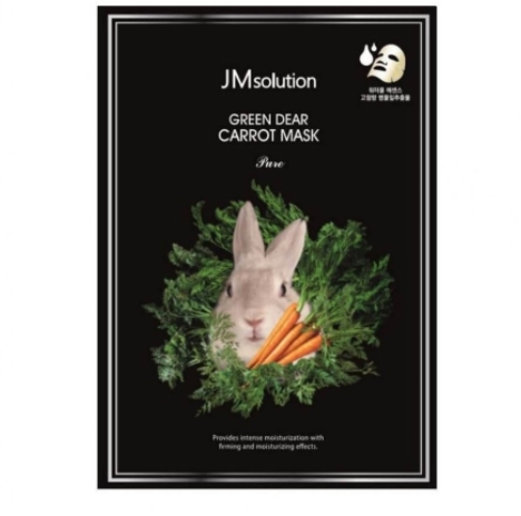 Тканевая маска с экстрактом моркови JMsolution Green Dear Rabbit Carrot Mask Pure 30 мл.