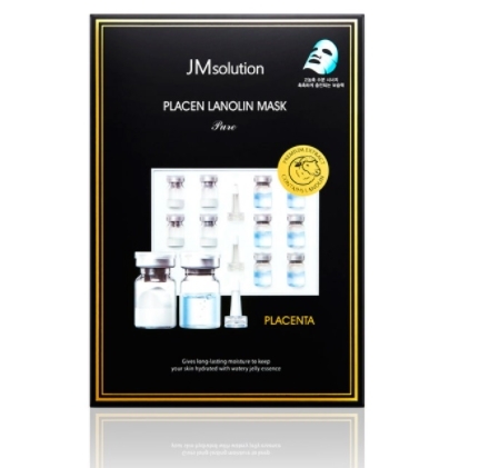 Плацентарная тканевая маска с ланолином JMSolution Placen Lanolin Mask Pure 30 мл.