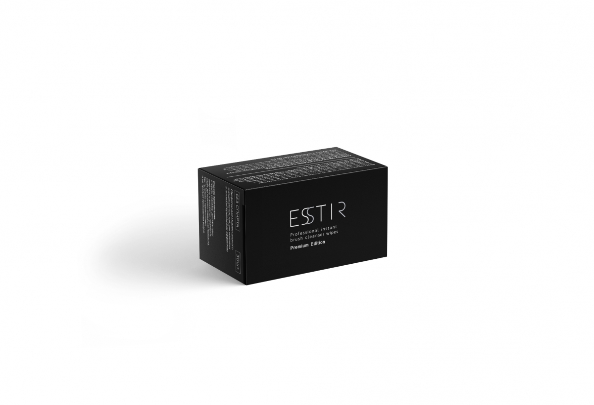 Салфетки для экспресс-очищения кистей ESSTIR Premium в "саше" (30 шт)